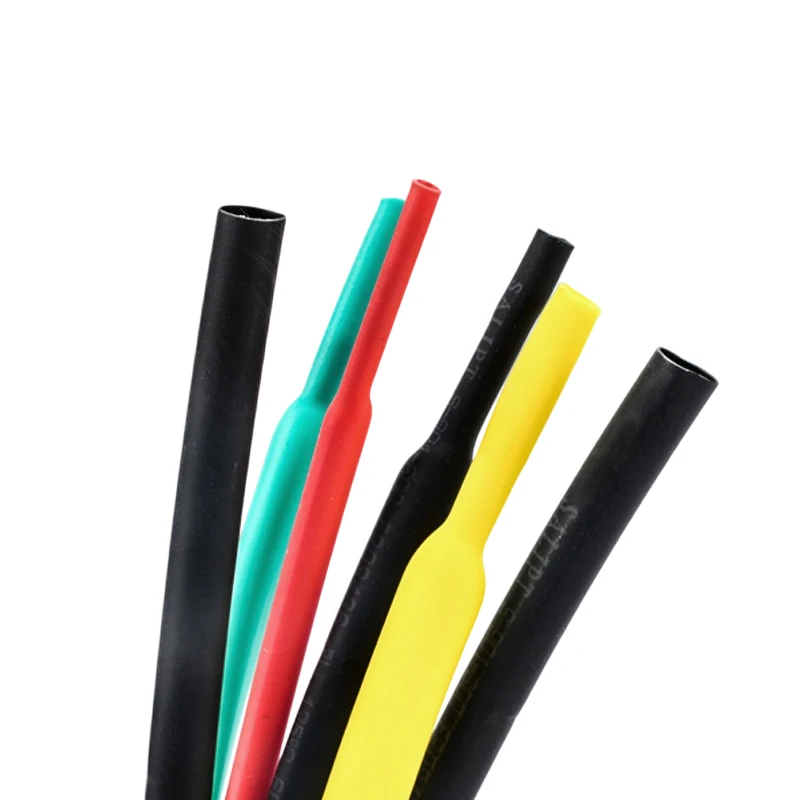 Color Heat Shrink Tube 2:1 Ratio 1M 2M 5M Heat Shrink Sleeving for DIY Cable Wire Harness Repair & Electrical Insulation