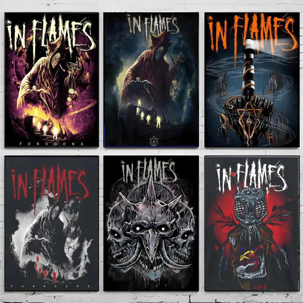 Band Metal I-In Flames Poster Premium Decor Art & Gift for Household Lounge Home Ornaments