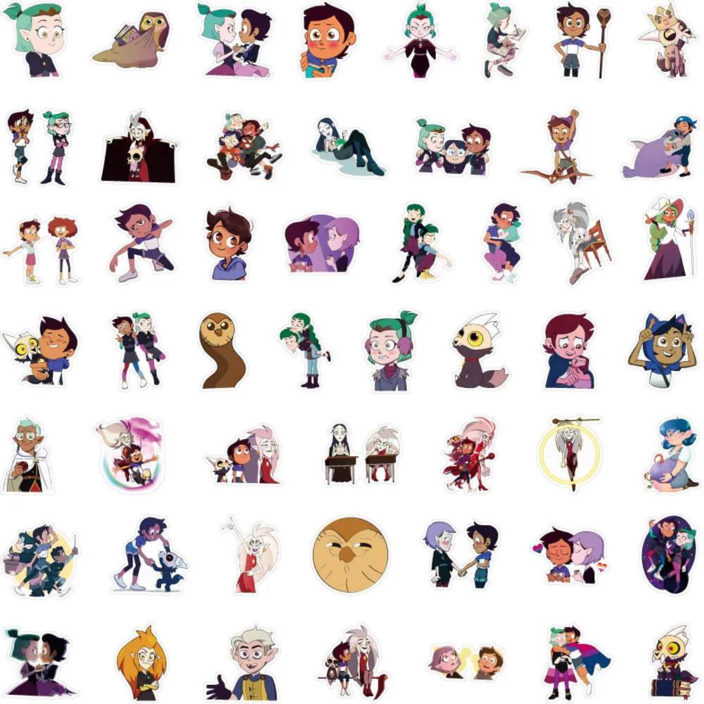 10/30/50/100pcs Disney Anime The Owl House Cartoon Stickers Cute Decal Skateboard Phone Notebook Guitar Waterproof Sticker Gfits view 5
