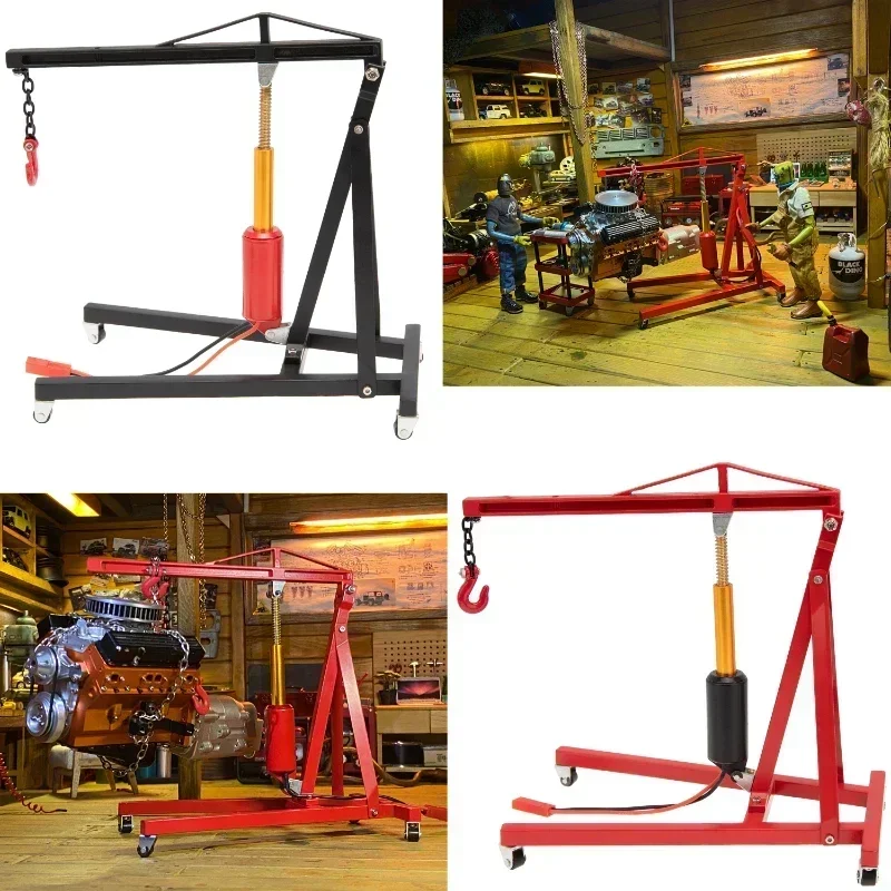 

Engine Hanger Electric Hoist Jack Simulation Model Garage Series RC Car Decorations for 1/10 1/8