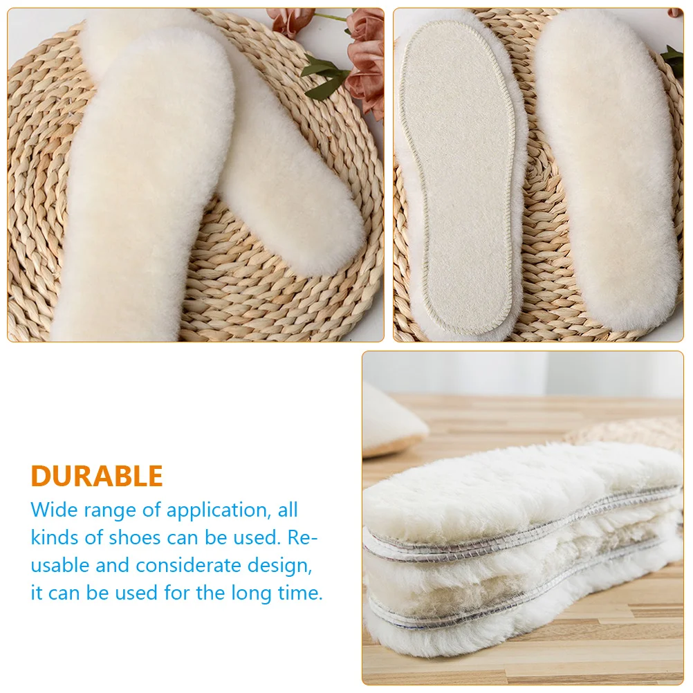 

Insoles Insert Wool Replacement Shoe Inserts Warm for Standing All Day Comfortable
