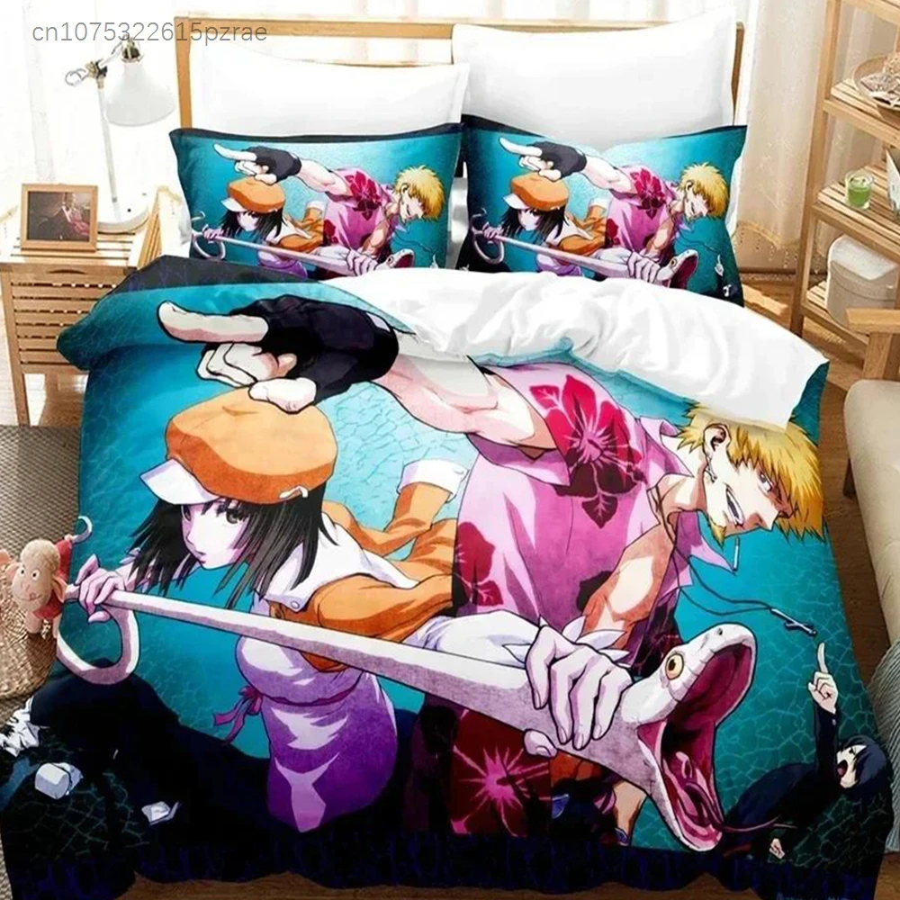 3D Print Monogatari Series Araragi Koyomi Bedding Set Printed With Pillowcase Duvet Cover Soft Queen King Size Bedclothes Home