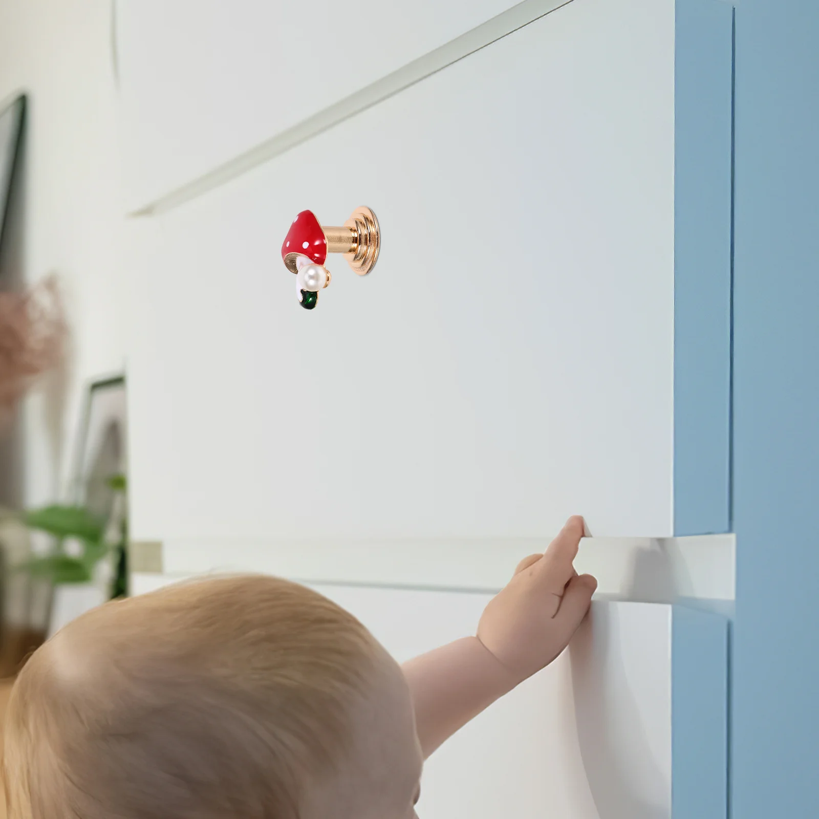 الحديثة سبائك الزنك مضمد مقبض الفطر شكل خزانة مقبض سحب لخزانة ملابس بأدراج خزانة باب مقبض الأثاث الصغيرة