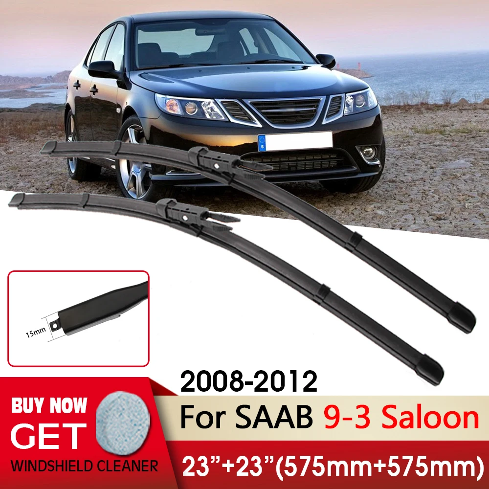 

Car Wiper RHD LHD Front Wiper Blades 23"+23" For SAAB 9-3 Saloon 2008-2012 Fit Pinch Tab Arm Windscreen Wipers Auto Accessories