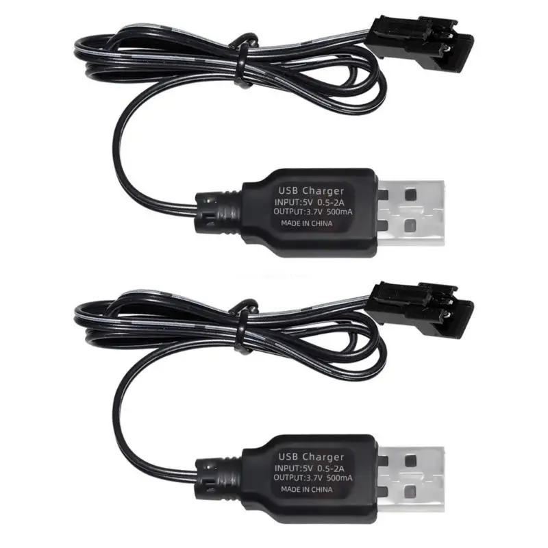 Drones USB Charger Cable with Connectors, Battery USB Charging Cable 3.7V 500mAh Output with LED indicator