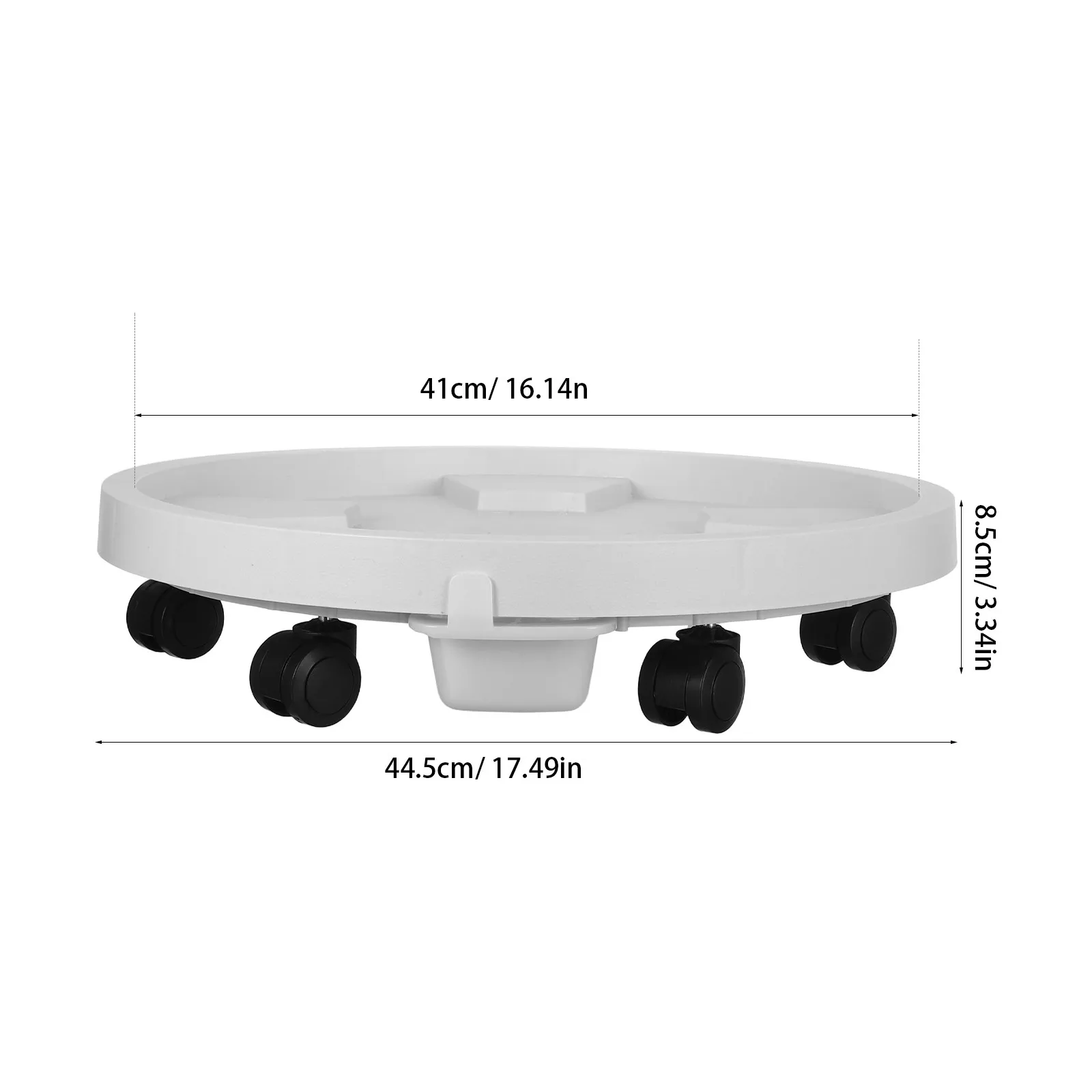 Flower Pot Mover With Wheels: Round Rolling Base For Large Plants Water Collection Tray Swivel Casters Indoor Outdoor Planter