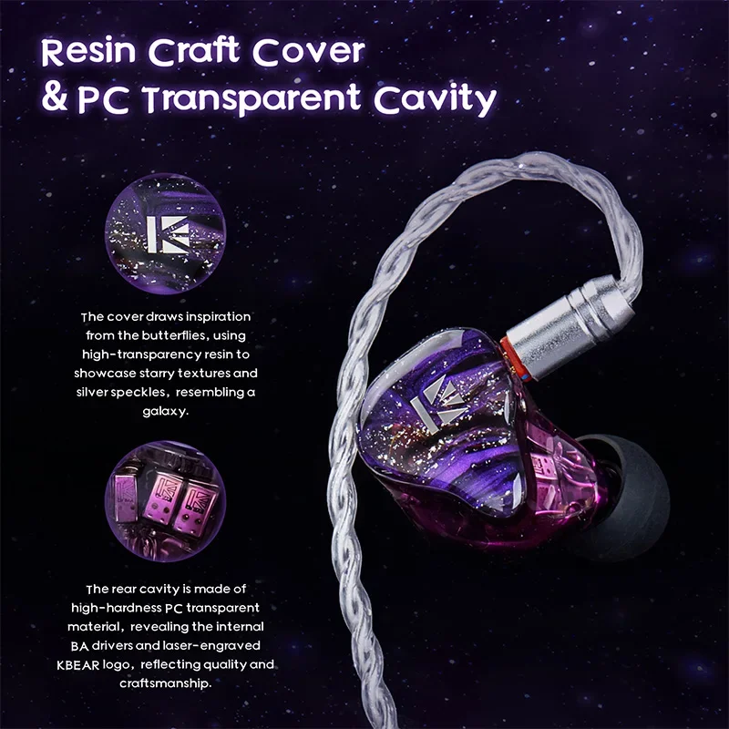KBEAR Cepheus Dual Magnetic Circuit Dual DD Powerful Bass 16