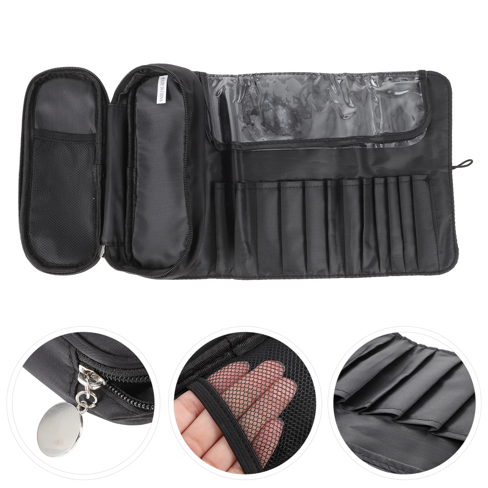 1 stuks reisrol hoogwaardige borstelorganizer draagbare make-up gereedschap opbergtas voor thuis en op reis