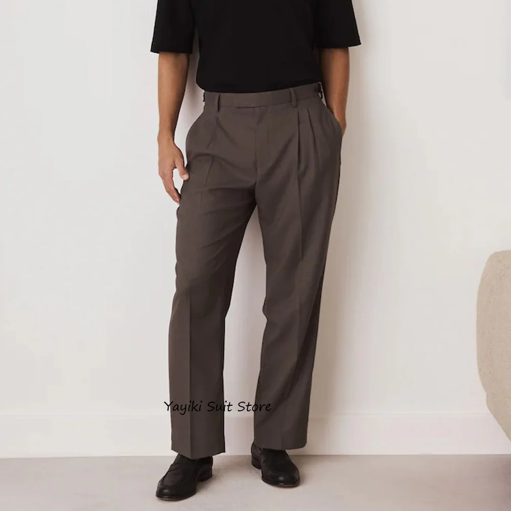 

Рабочие брюки, мужские повседневные брюки для мужчин, прямые брюки, однотонные брюки из полиэфирного волокна, классическая одежда пошив