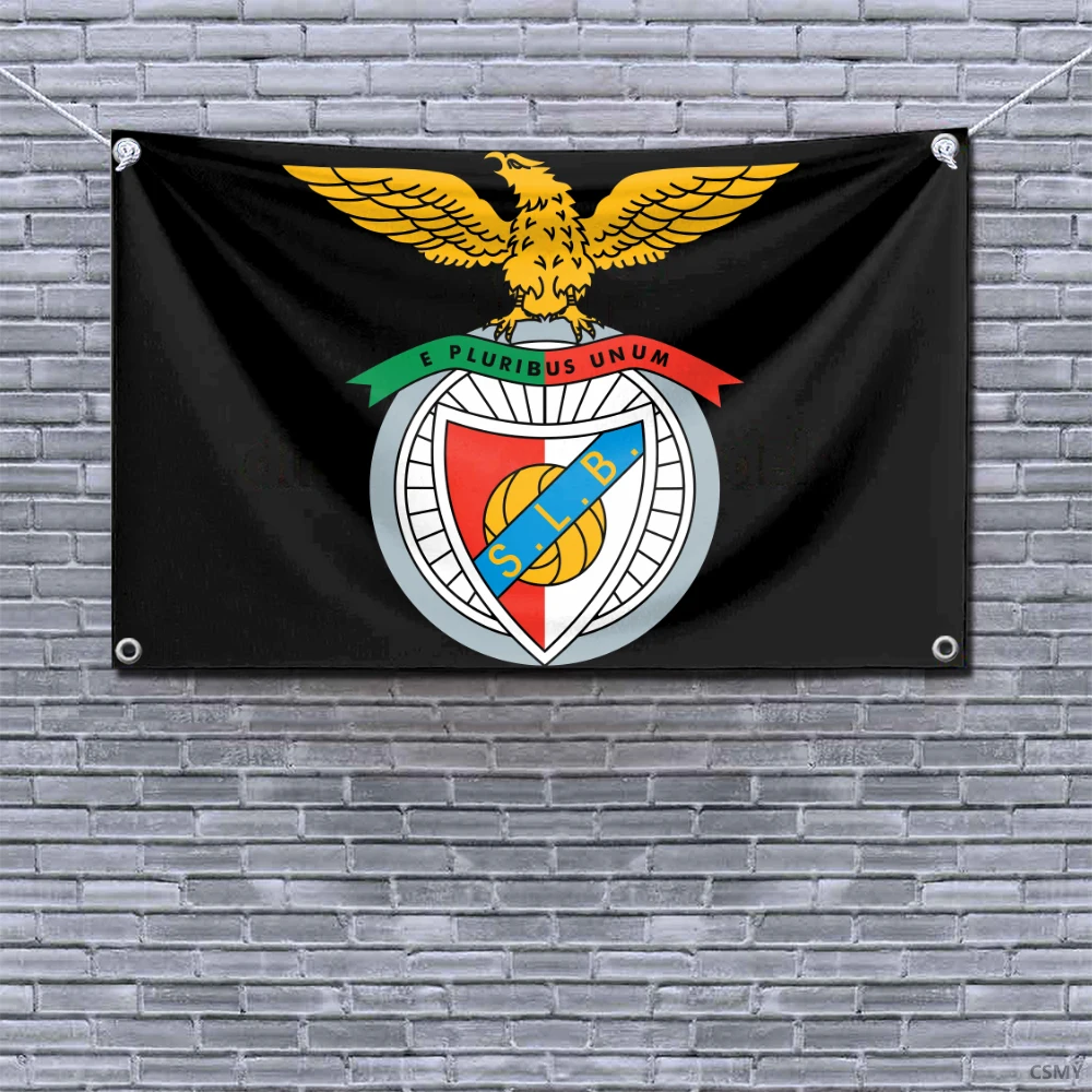 Lisbon and Benfica Sports Club Flag Hanging Flags 90x150cm Banner for Room Garage Bar Wall Tapestry Rcing Flag Home Decoration