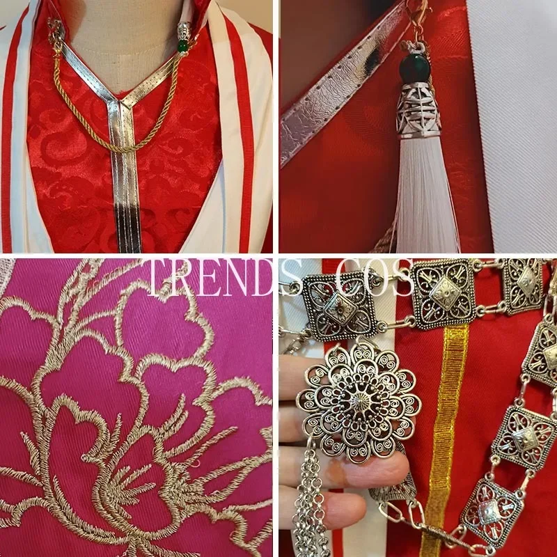 Primeira juventude hua cheng cosplay traje jovem huatio conjunto completo roupas hua cheng para anime cosplay comic con