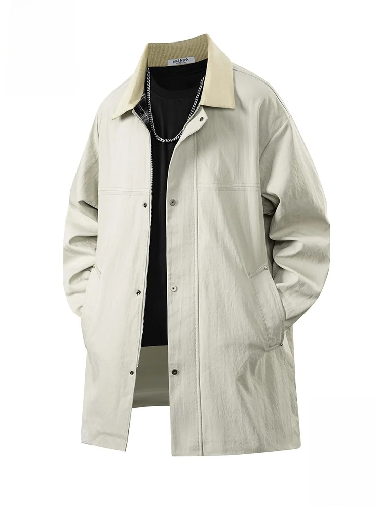 

PaulFrank Loose Casual Men's Windbreaker Jaet Autumn New Sle Simple Match All PaulFrank Monkey Brand Faionable Coat