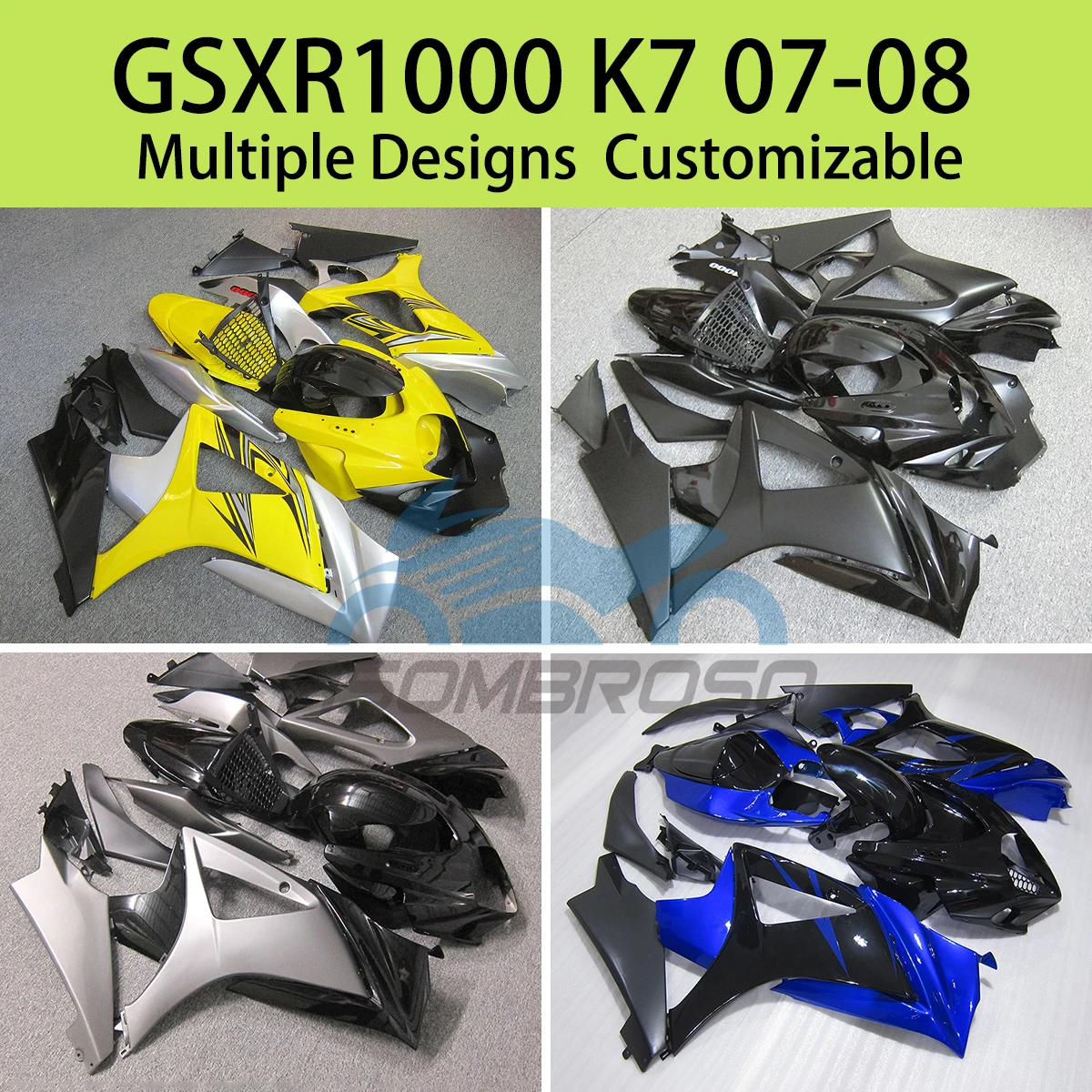 For SUZUKI GSXR1000 07 08  Fairings GSXR 1000 2007 2008 Motorcycle Bodywork Fairing Kit ABS Injection