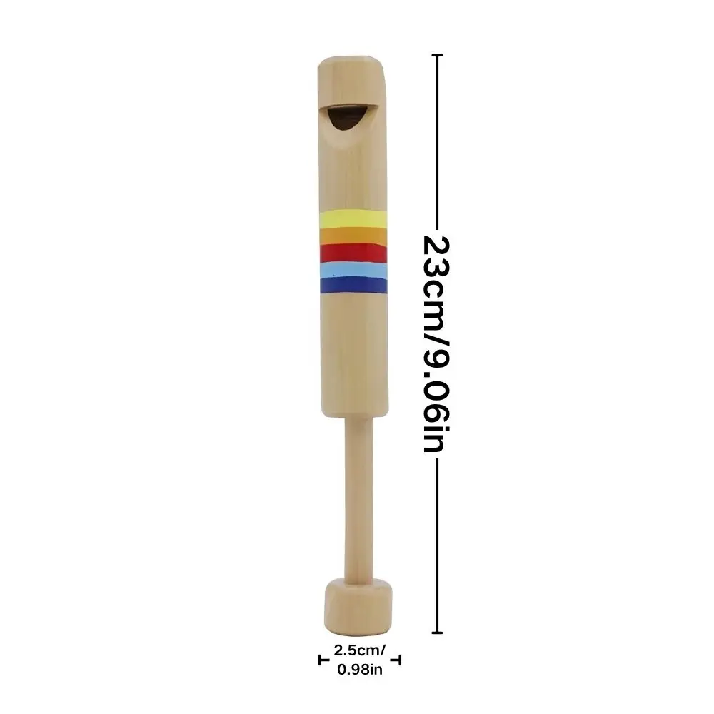 1pc Wooden Pull‑out Slide Whistle, Rainbow Orff Musical Instrument for Party and Teaching YMY