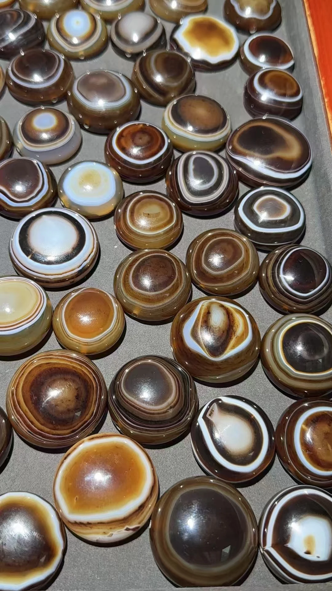 

55pcs/lot Yangban sheep Eyes Heaven Eyes big Size Tianzhu Natural agate Beads Pendant Collection