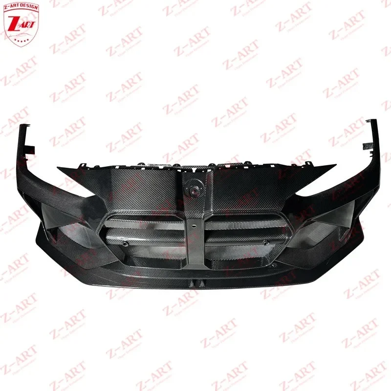 Z-ART Dry Carbon Fiber Front Bumper For  M3 M4 2021+ Prepreg Carbon Fiber Facelift Bumper For  G80 G82 G83 Car Bumper