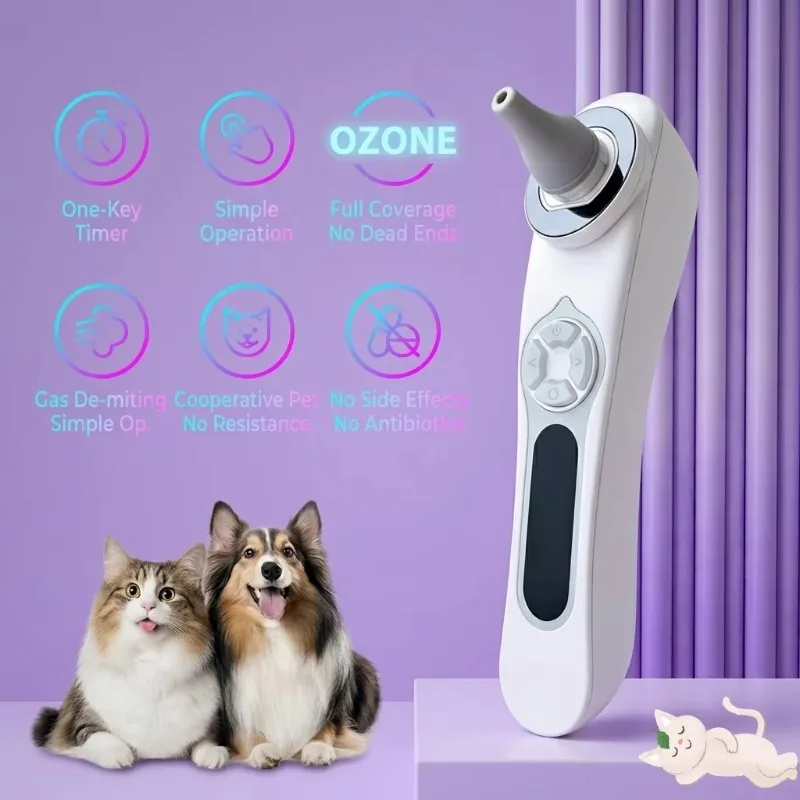 Pet ear wax removal and Ozone sterilization care device doe dogs cats