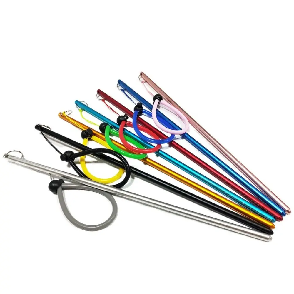 

Aluminum Alloy Diving Lobster Stick Underwater Mixer Diving Underwater Diving Rod Lanyard with Measurement Diving Pointer Rod