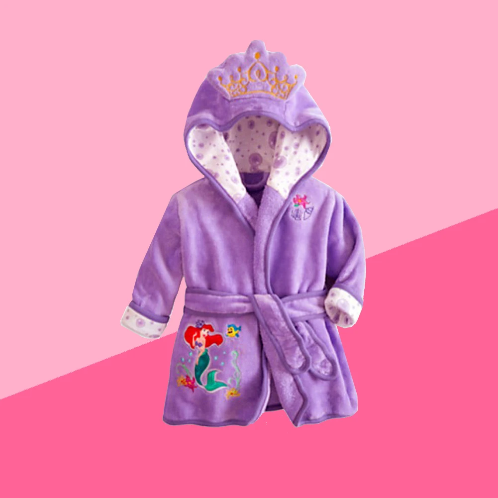 New Mermaid Children Pijama Infantil Kids Warm Pajama Pyjamas Boys Baby Girls Animal Flannel Sleepwear Robe