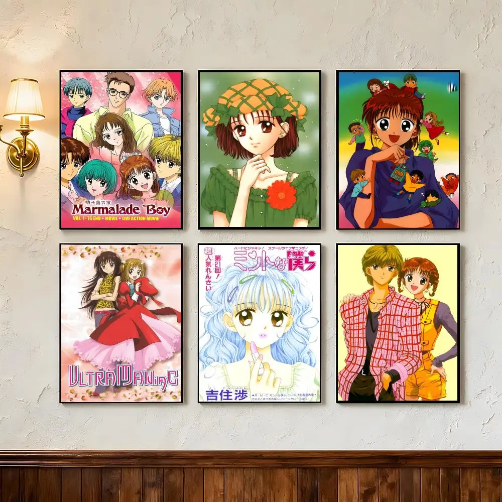 Anime Marmalade Boy Poster Wall Art Poster Prints Home Wall Decor Gift for Living Room, Bedroom Bar & Parlor