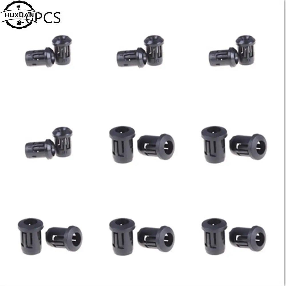 20pcs 3mm/5mm/8mm/10mm Black Plastic Lamp LED Diode Holder Black Clip Bezel Socket Mount