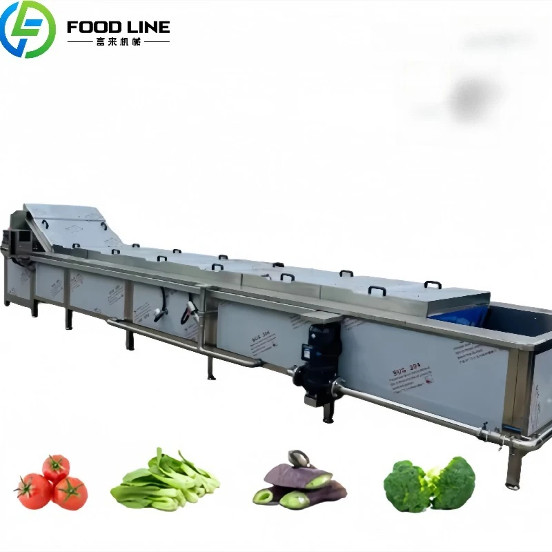 Professional Blanching Machine Potato Chips Noodles Plantain Chips Almond Mushroom Processing With Water Circulation