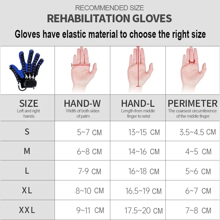 Disability Equipments Hemiplegia Finger Rehabilitation Trainer Robot For Stroke Hand Function Robotic Gloves