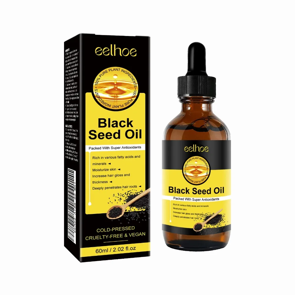 Black Seed Oil Serum Improve dry and frizzy nourish and repair damaged hair anti-hair loss dense hair serum