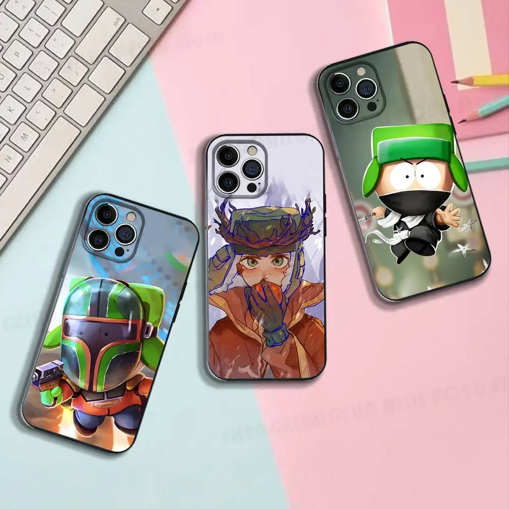 Kyle Anime S-South P-Park Silicone Phone Case For IPhone 17,16,15,14,13,12 X XS Plus Pro Max SE Shockproof Soft Cover