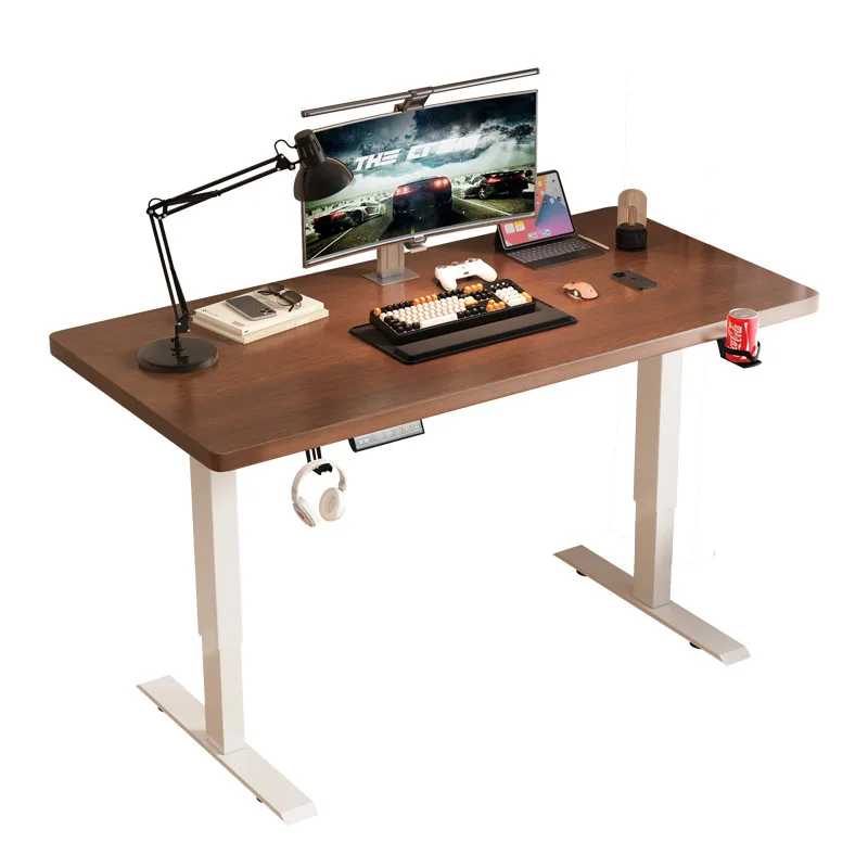 oe-Electric Height Adjustable Standing Desk with Digital Display 3 Memory Settings Modern Ergonomic Workstation for Home Office-