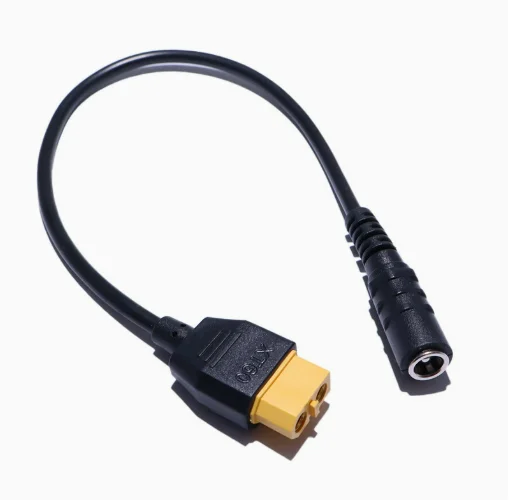 XT60 FEMALE TO DC5.5*2.1MM 5.5*2.5MM 20AWG 5A Charging cables for drones and other devices 27cm 5A