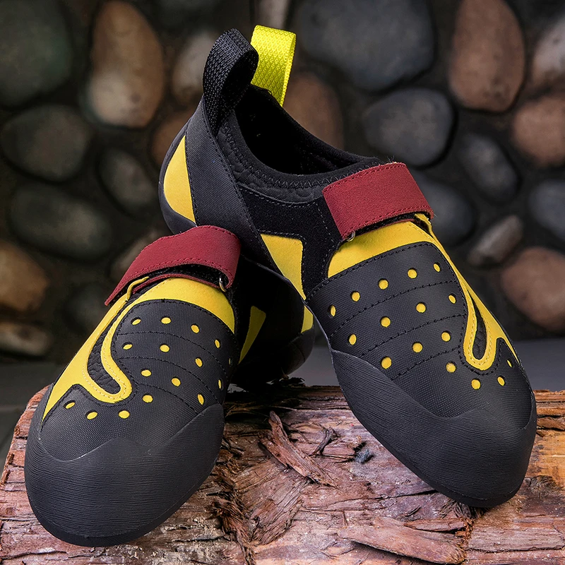 

Professional High Quality Outdoor Genuine Leather Men Rock Shoes Wholesale Women Comfortable Rock Climbing Shoes