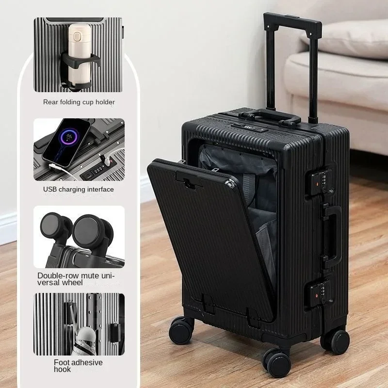 Suitcase High Quality 20 Inch Front Opening Laptop Boarding Case 24\