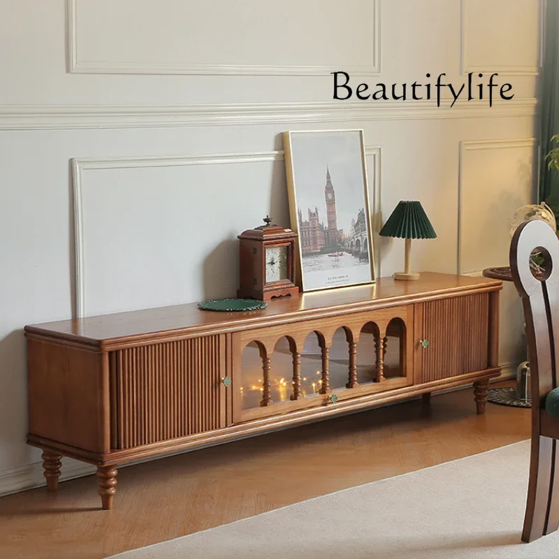 

Smart HomeBrown Center Universal Tv Stand Modern Big Wooden Designer Living Room Tv Table Nordic House Tall Fernsehen Tisch Furn
