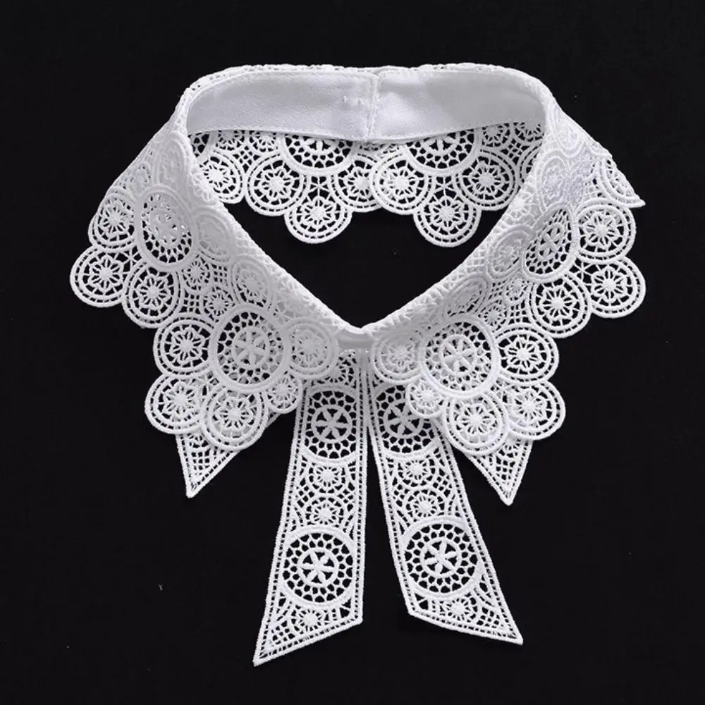 Neckline Detachable Polyamide Fake Collar DIY Detachable False Collar Lapel Half Shirt Women Girls