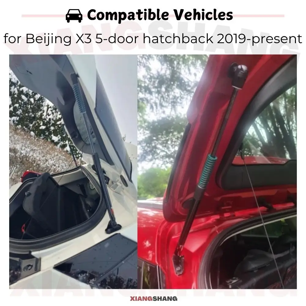 Auto Pop-Up Trunk Struts for Beijing X3 5-door hatchback 2019-present Automatic Opening Gas Lift Supports with Springs Boot