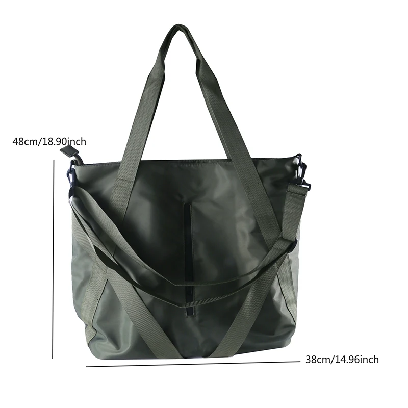 Bolso de compras de gran capacidad de alta calidad para mujer, bolso de hombro femenino de nailon, bolsos Retro para hombre, bolso de viaje