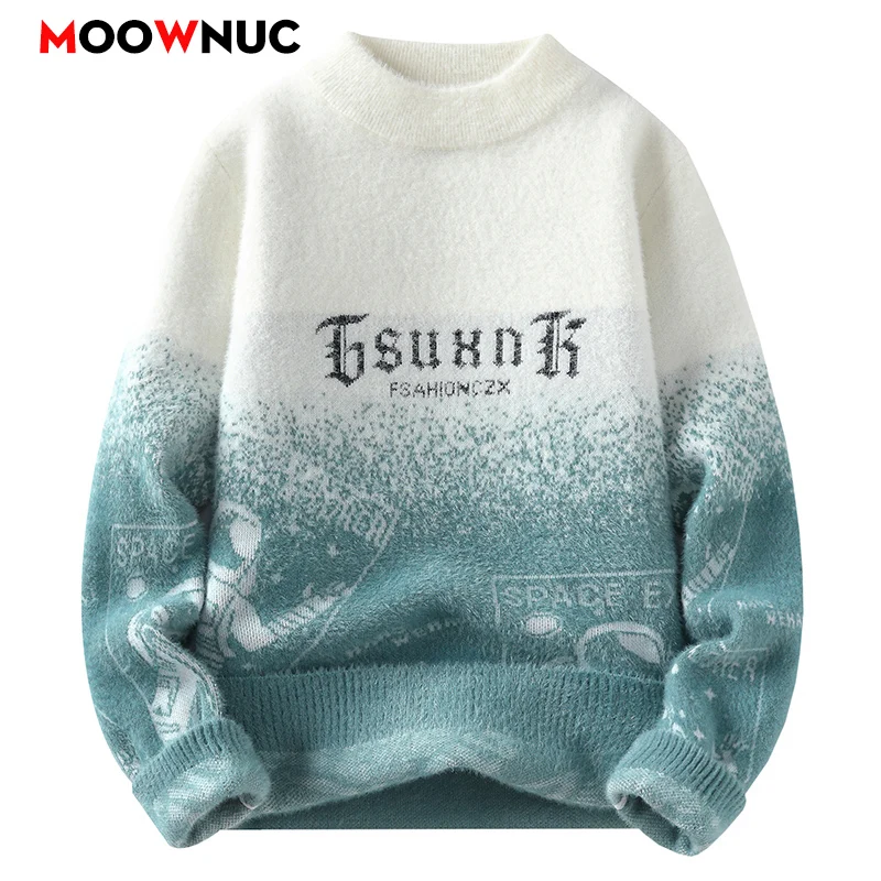 Pullovers Men's Clothing Sweater For Men Autumn Fashion Men's Sweat-shirt Knit Casual Hombre Warm Solid Spring Male Streetwear