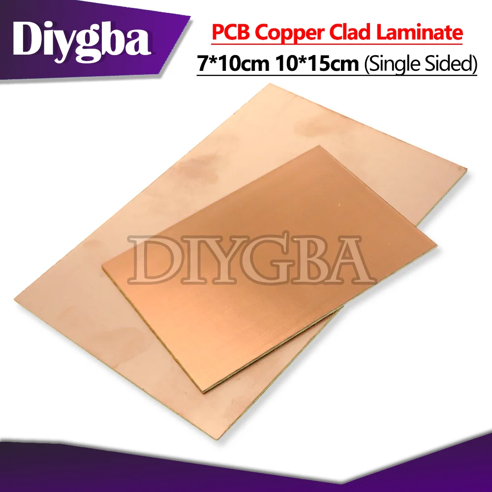 1PCS Single Sided Copper Clad Laminate PCB 7x10/10x15cm Copper Plated Universal Circuit Prototype Board FR4 for Etching DIY Kit