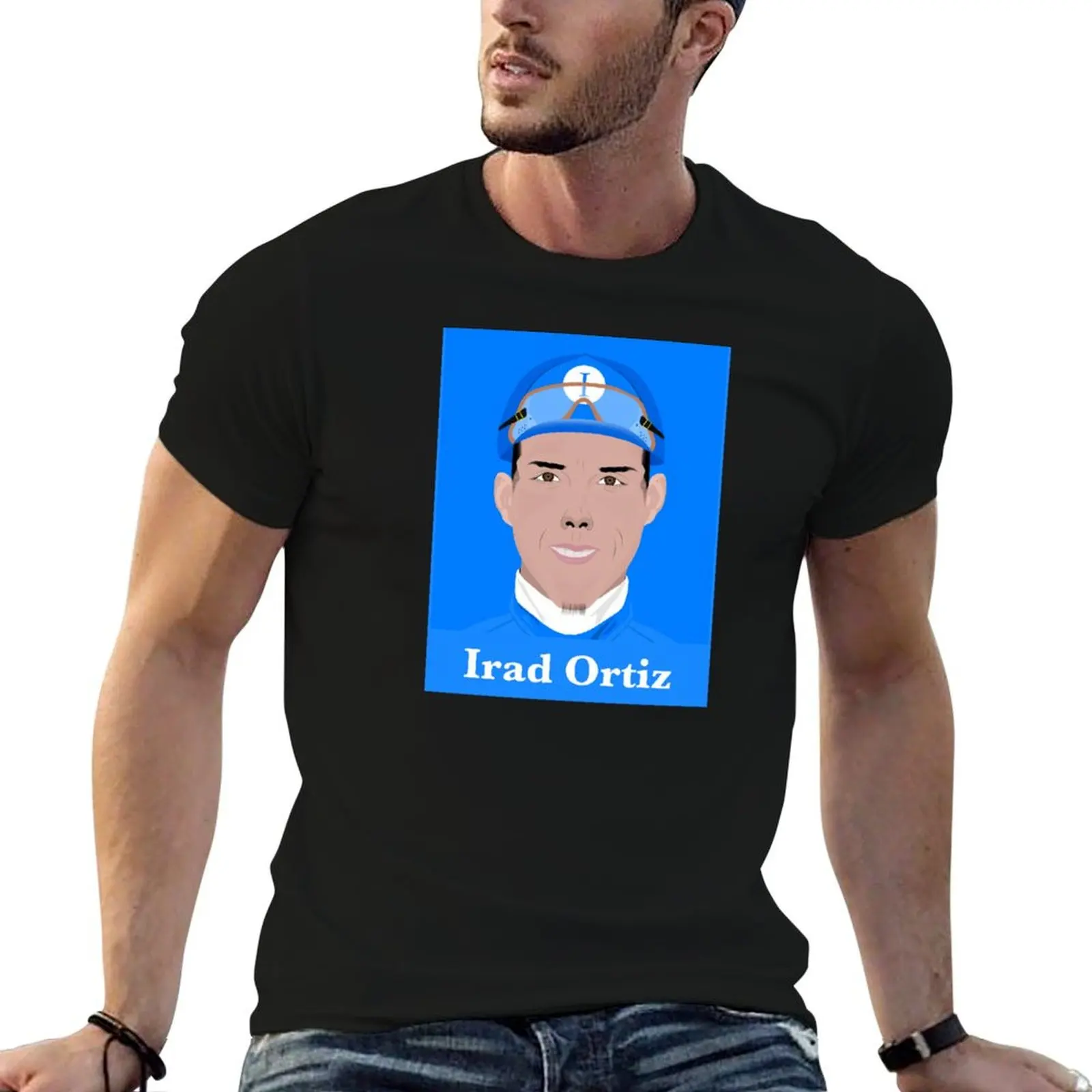 Irad Ortiz Jockey T-Shirt shirts graphic tees cotton graphic tees essential t shirt mens workout shirts