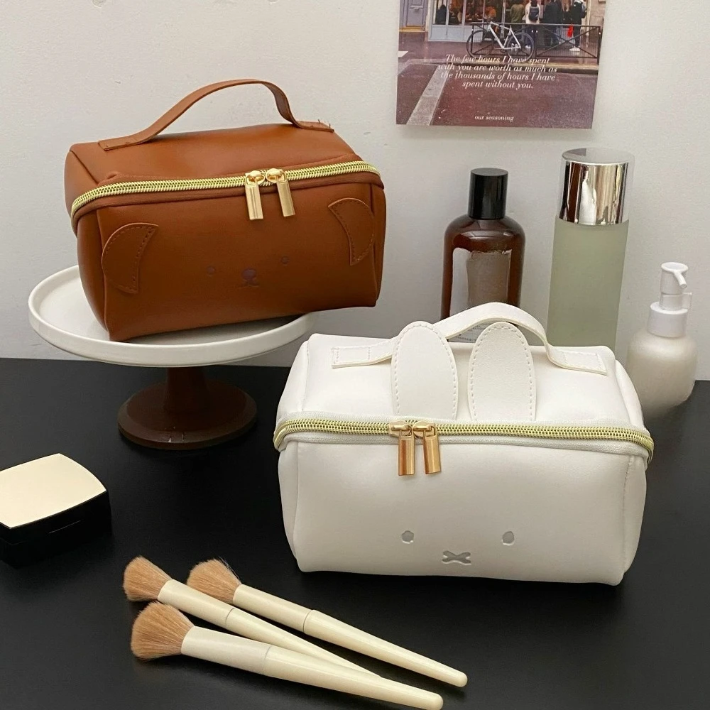 Miffy Kawaii Handtasche, multifunktionale Aufbewahrungstasche, Boris, modische und tragbare Kulturtasche mit großem Fassungsvermögen, süßes Geschenkspielzeug