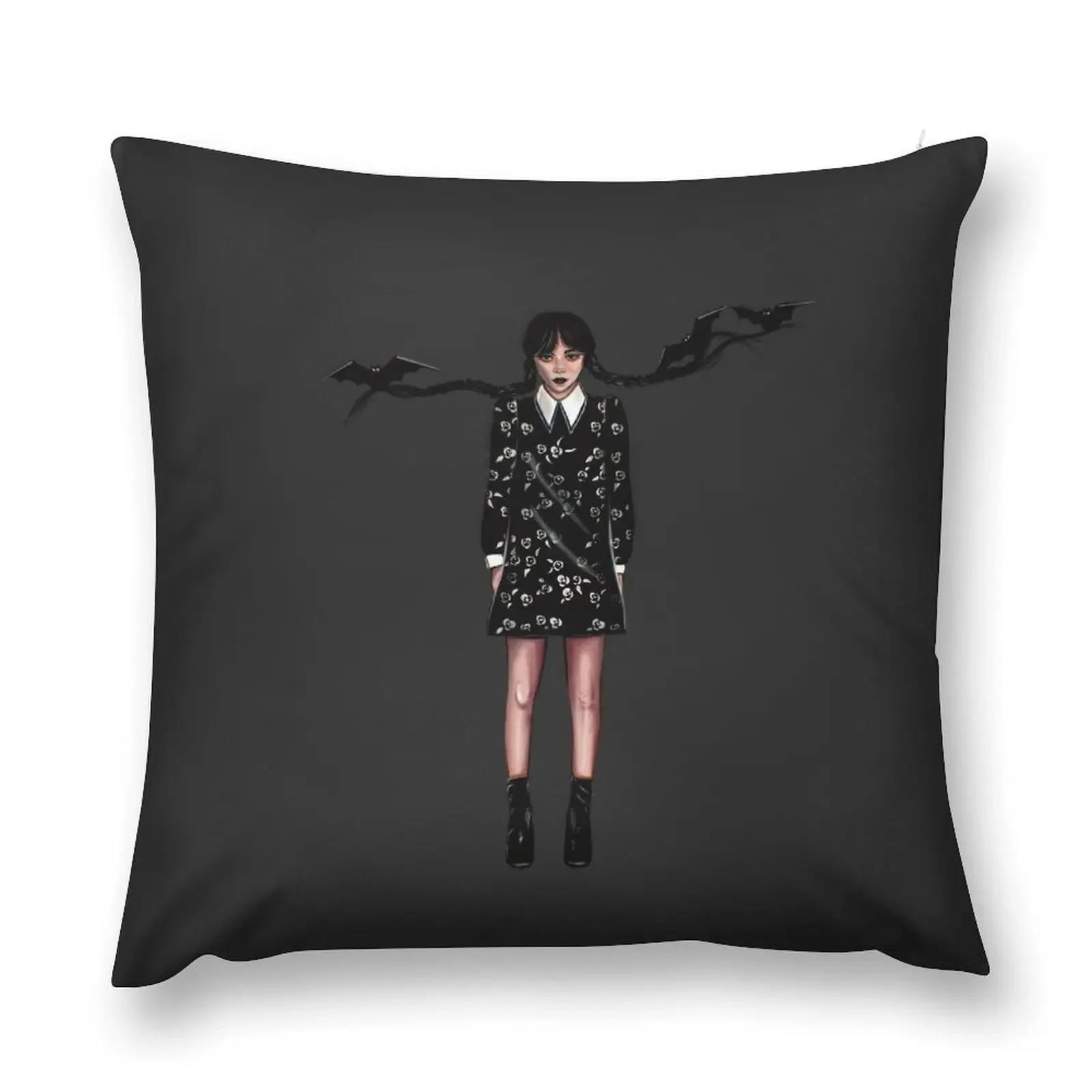 Wednesday Friday Addams Throw Pillow Pillow Cases Cushion Child Pillowcase Cushion Pillowcases pillow