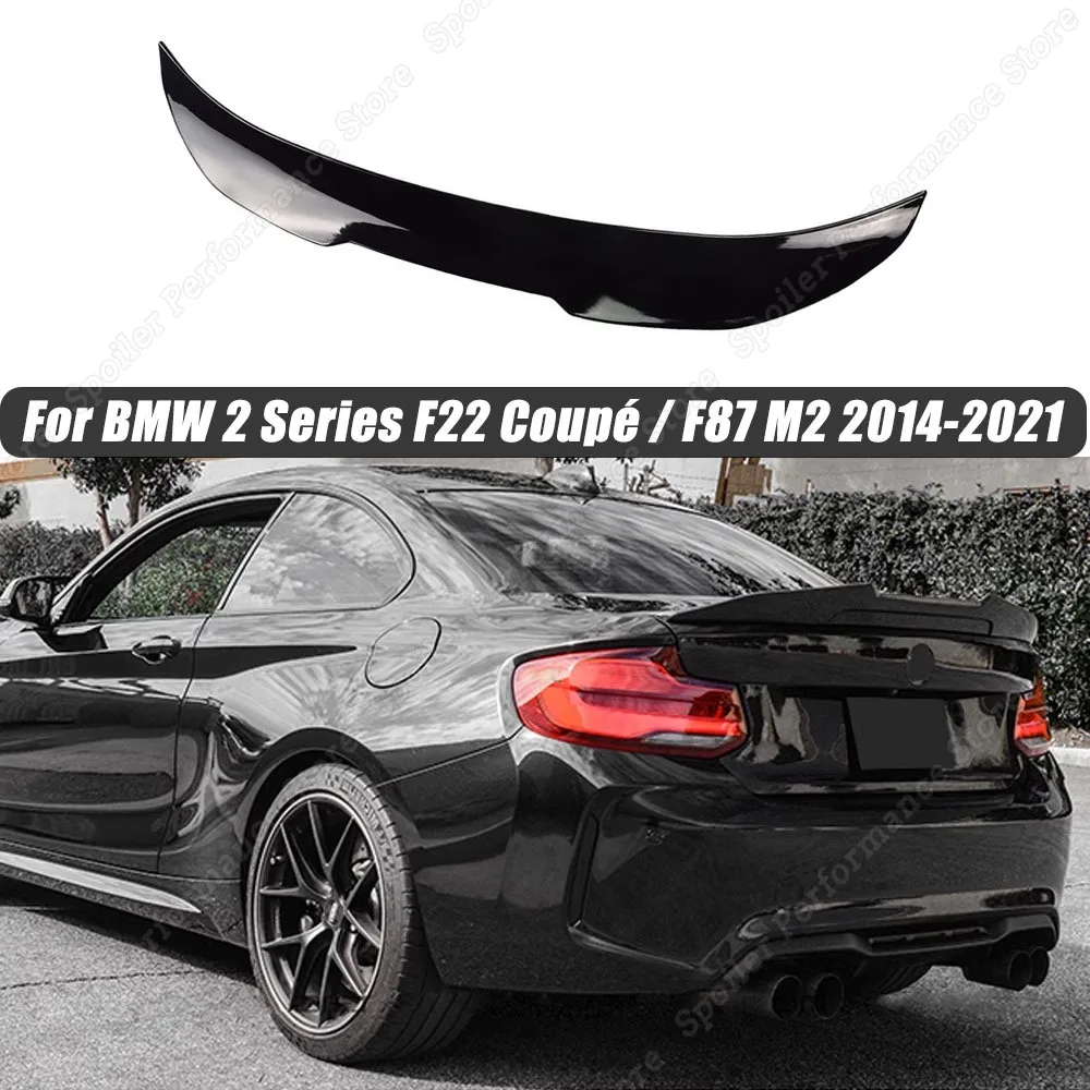 

For BMW 2 Series F22 Coupé / F87 M2 2014 2015 2016 2017 2018-2021 PSM Style Rear Trunk Lid Spoiler Wings Car Tuning Accessories