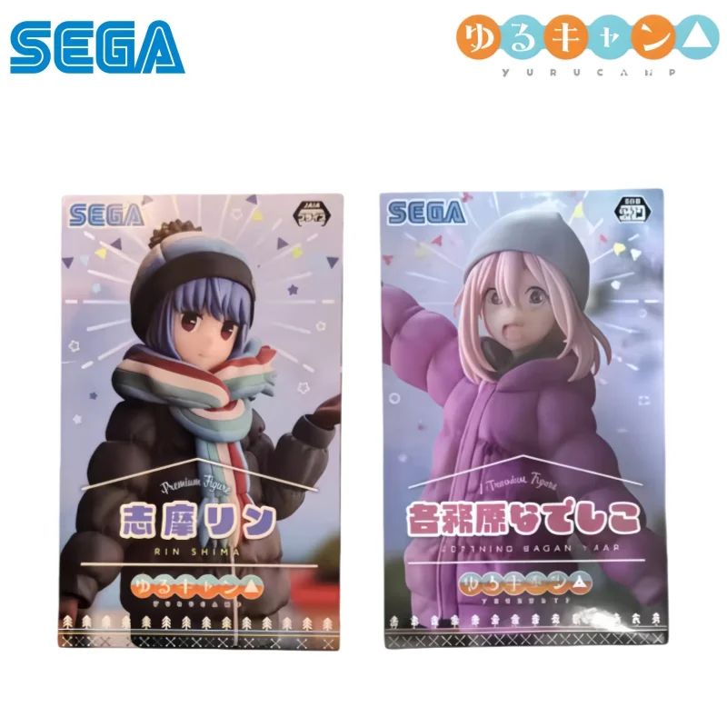 Sega Originalverpackung Garage Kit Modell Laid Back Camp Shima Rin Kagamihara Nadeshiko Anime-Charaktere Actionfigur Statue auf Lager