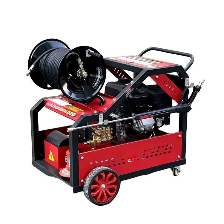 15 HP 150 Bar Commercial Drain Unblocking Machine Diesel Sewer Jetter Cleaning Machine for 50-300mm Drain Cleaning Machine