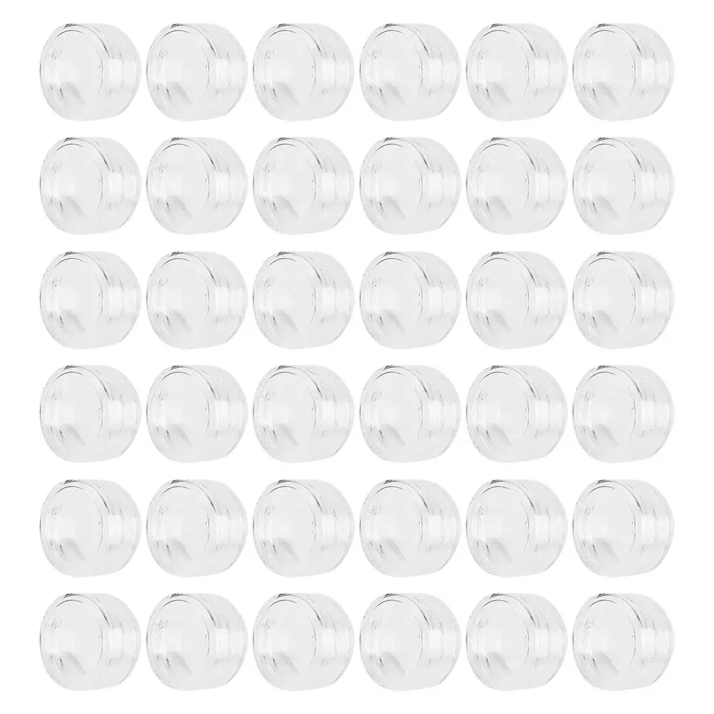

100Pcs Mini Jars with Lids Transparent Glitter Storage Containers for Lip Balm Gloss Scrub Cream Samples Travel Daily