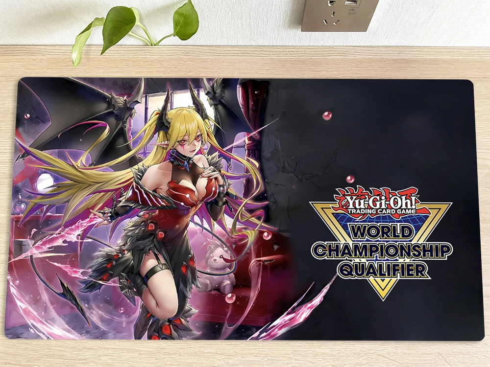 YuGiOh Girl Table Playmat Lacrima The Scarlet Sorrow TCG CCG Mat Trading Card Game Mat Mouse Pad Gaming Play Mat Mousepad