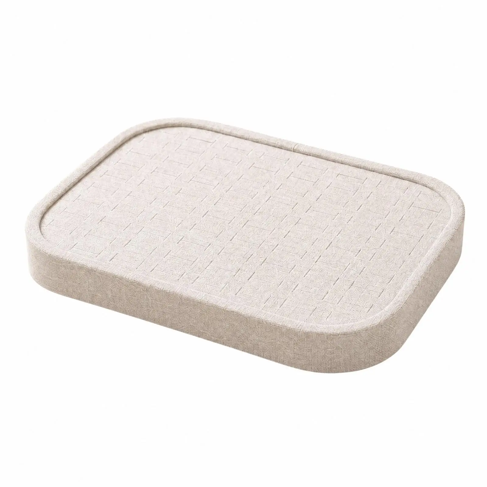 Flocking Cloth Jewelry Display Tray Ring Holder Organizer for Necklace Earrings Retail Counter Showcase