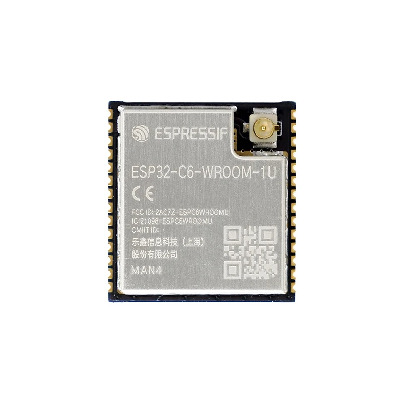 ESP32-C6-WROOM-1U Module 1U-N4 1U-N8 4MB 8MB Espressif ESP32-C6 Series Support WiFi&Bluetooth BLE 5 ESP32 ESP