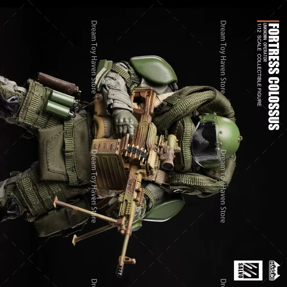 

HASUKI 1/12 Black Ops NO.2 SA02 SALVO FORTRESS COLOSSUS UNKNOWN OPERATOR Full Set 6Inch Action Figure Model Toys Gift